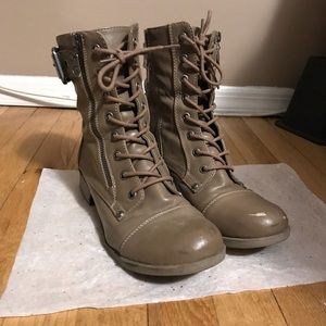 Tan Combat Boots